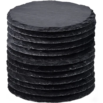 Blackstone Beverage Coaster 4-дюймовые круглые подставки для сыпучих материалов с устойчивым к царапинам дном для семей барных кухонь