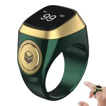 Умные кольца для мужчин Перезаряжаемый электронный счетчик пальцев Кольцо Цифровые счетчики с аккумуляторной батареей Tasbih Tally Clicker