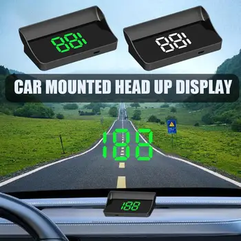 Автомобильный HUD Проекционный дисплей GPS Спидометр Скорость KMH Цифровые часы Цифровой проектор лобового стекла Измеритель Электронный датчик скорости A D6P1