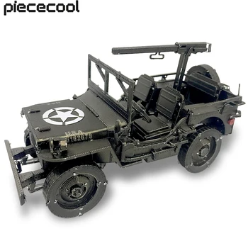 Piececool Модель Строительные Наборы Willys MB SUV Металлическая головоломка 3D DIY Игрушки Jiasaw для подростков Подарок на день рождения 221 шт.