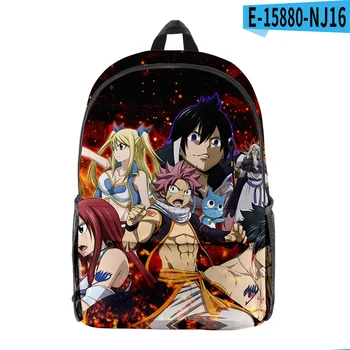 Япония Аниме Fairy Tail Дети Мальчики Девочки Школьная сумка Рюкзак для ноутбука Ученики начальной и средней школы Школьная сумка Дорожная сумка