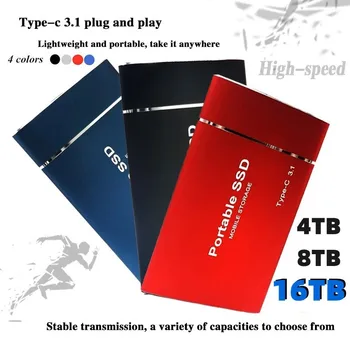 Новейший высокоскоростной жесткий диск SSD 2023 4 ТБ 16 ТБ 20 ТБ работает плавно и стабильно