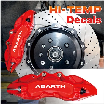 6 шт. для Fiat Abarth 500 500c тормозной суппорт Hi temp виниловые наклейки автомобильные наклейки стайлинг светоотражающий ПВХ вымирание