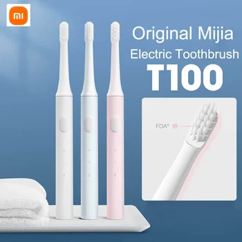  оригинальный Xiaomi Mijia Sonic Электрическая зубная щетка Взрослый Mi T100 Зубная щетка Здоровый Красочный USB Перезаряжаемый IPX7 Водонепроницаемый