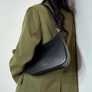  Новые роскошные женские сумки через плечо подмышками Сумки через плечо из искусственной кожи Модная сумка в простом стиле