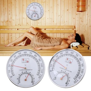 Y1UD Комнатный термометр и гигрометр для сауны 0-120 °C 10%-100% относительной влажности используется в сауне Ванная комната Поток пота Комната Высокий
