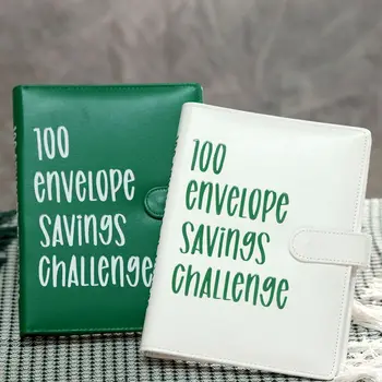 100 Envelope Challenge Binder Savings Challenges Book with Envelopes Budget Binder with Cash Envelopes Savings Challenges Sheets