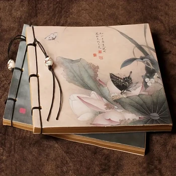 Блокнот в стиле китайского искусства Скетчбук на 80 листов с кисточкой Набор Блокнот Дневник Блокноты и блокноты Блокноты Канцелярия
