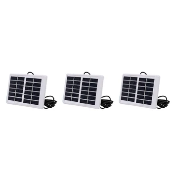 3X 6 В 1,2 Вт Солнечная панель Поликристаллический модуль солнечных батарей Durdable Водонепроницаемое зарядное устройство Аварийное освещение Кемпинг