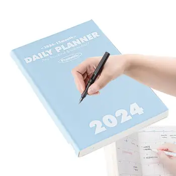 2024 Записная книжка на весь год Ежедневник Ежедневник И График Libertas Недельный план Эффективность Школьный офис