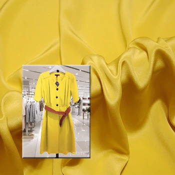 Высококачественная тяжелая шелковая ткань Креп де Шин 30 мм Мягкая рубашка Платье Креп Де Шин Шелковая Ткань Оптом Шелковая Ткань 114 см