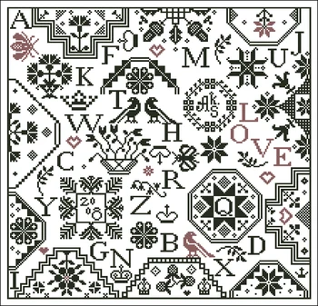 подарочные пазлы любовных писем 48-47 Набор для вышивки крестом Упаковка Приветствие Рукоделие Счетные наборы Вышивка