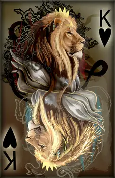 JMINE Div 5D Lion Poker-king Full Diamond Painting наборы для вышивки крестом искусство Высококачественная 3D-краска для животных бриллиантами