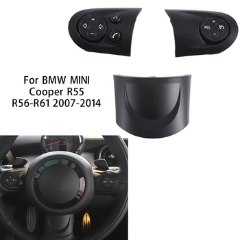 Аудио Круизный Авто Управление Рулевое Колесо Переключатель Триммер Крышка ABS Многофункциональный Для BMW MINI Cooper R55 R56 R57 R58 R59 R60 R61