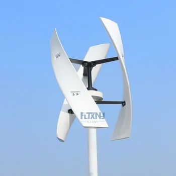 FLTXNY 1500 Вт Вертикальная ветряная турбина Магнитная левитация 12 В 24 В 48 В 1,32 м Запуск 250 об/мин Отсутствие шума с высокой эффективностью